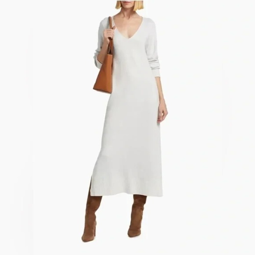 Splendid Gray Sweater Dress | Women's Small | Cashmere Blend‎ Knit Long Sleeve